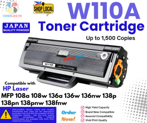 W110A 110A Toner Cartridge Compatible with HP Laser MFP 108a 108w 136a 136w 136nw 138p 138pn 138pn