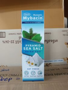 Mybacin pyramid salt herbal cool toothpaste 100g.exp 09/2027