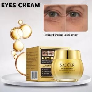 SADOER Krim Mata Retinol 35g - Menghilangkan Lingkaran Hitam & Memudarkan Garis-garis Halus