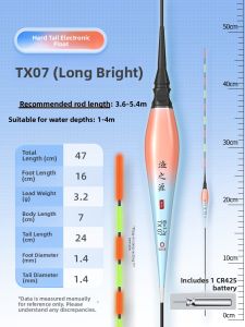 YUZHIYUAN | Night-Light Bite-Change Color Highly Sensitive Float for Day and Night