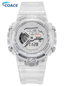 CoAce🔥ReadyStock🔥 Korean Ins Style Style Fashion Sports Watches for Women Men Electronic Multi-functional Sporty Watch Led Digital Rubber LED Digital Electronic Watch Unicorn Electronic Watch Student Gift