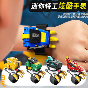 Kids Toy Watch Boys Ultraman Fantasy Mission Force Kids Deformation Super Dinosaur Power Student Digital