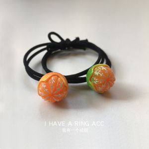 สร้อยข้อมือผลไม้ส้มน่ารักสำหรับผู้หญิง ฤดูร้อน โซ่ผมผลไม้ เครื่องประดับแฟชั่น สร้อยข้อมือโซ่ผม โซ่ผมแบบลำลอง โซ่ผมแบบลำลอง