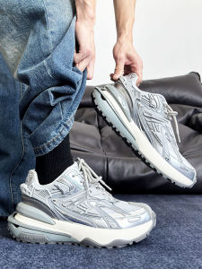 Zhang Zhenyuan Same Chameleon Couple Dad Shoes Mens Thick Sole Breathable Mesh Surface Sneaker Easiest for Match Heighten Casual Shoes