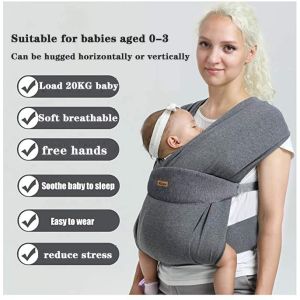 Cuby 0-24 Months 100% Cotton Shaped Lightweight Breathable Safe and comfortable Baby Carrier Wrap High Quality Adjustable and Easy-to-wear Baby Carrier