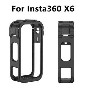 Protective Frame Case for Insta360 X6 Camera Plastic Cage Housing Frame Cold Shoe Mount for Insta 360 X6 Accessories