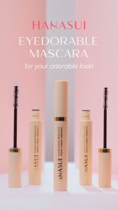 Hanasui Eyedorable Mascara - Mascara Waterproof Longlasting Volumizing Smudgeproof & Lengthening Formula
