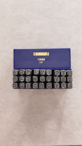 Sellery USA Alat ketok huruf Ukuran 10mm Bahan Middle Carbon HRC54