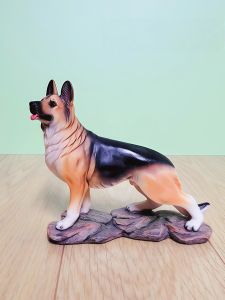 New Resin Shepherd Dog German Shepherd Dog Animal Model Hallway Puppy Car Decoration Artificial Dog Home Living Room Gift