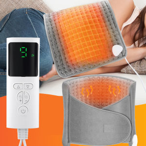 Electric Heating Pad Waist Belt Back Heated Therapy Blanket Pain Relief 9 Heat Level  Legs Abdomen Hands Body Warmer Office Home Machine Washable