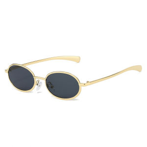 2025 Y2k Sunglasses Women Men Oval Punk Style Metal Sytlish Sun Shades UV400 Party Street Eyewear
