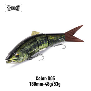 Kingdom Jointed Swimbait 180mm/48-53g 230mm/100-107g Floating Sinking 4Section Bionic Artificial Bait For Saltwater Bass Fishing