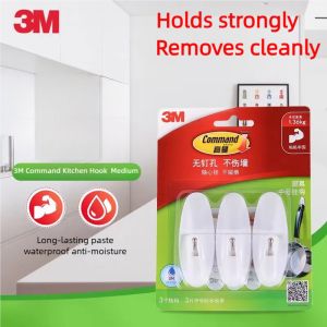 Command Wire Hooks Command Water-Resistant hook command Adhesive Refill Strips Medium and Large kitchen Hooks damage free hook