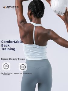 Fitness Yoga Sports Bra Top Anti-Shock Padded Crop Top