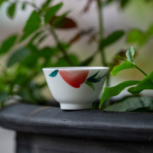 Hand-Painted Ceramic Tea Cup for Home Use Single Cup Gongfu Tea Set Personal Specialty Nosing Cup Simulation Heat Resistant