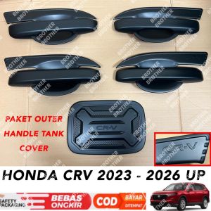 Paket Outer Handle Tank Cover Honda Crv 2023 2024 2025 2026 Hitam Chrome