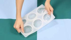 Indomada Cetakan Silikon Sabun Puding & Kue 6 Bulat Polos