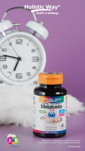 Holistic Way Sleep Aid Extra Strength Melatonin 10mg – Fast-Acting for Sound Sleep Relaxation & Sleep-Wake Balance — Vegetarian | Peppermint Flavour (30 Tablets per bottle)