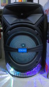 HTM-K81 8.5 Inch Portable Wireless Round Bluetooth Karaoke Speaker with Microphone