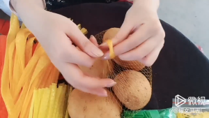 Fruit and vegetable plastic woven bag packaging nylon net bag