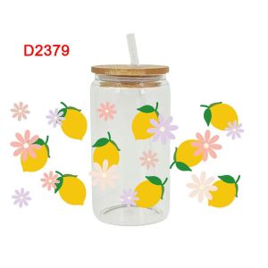 สติ๊กเกอร์ตกแต่งแก้วแบบไม่มีรอยคราบ พิมพ์ลายการ์ตูนสีสันสดใส ตกแต่งแก้วน้ำแบบกันน้ำ คริสตัล เครื่องประดับตกแต่ง