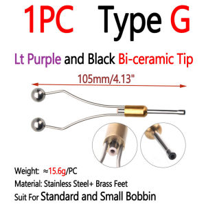 1pc Alloy/ Bi-ceramic Tip Fly Tying Bobbin Holder Standard & Small Thread Bobbin Dry Wet Nymph Fishing Fly Lure Making Tool