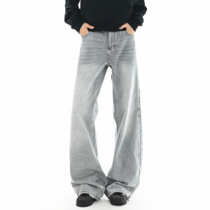 WUKONGYOUHUO | Vintage American Style Loose Straight Jeans