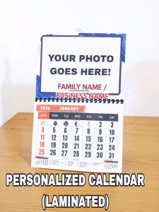 2026 WALL CALENDAR LAMINATED PHOTO FREE LAYOUT (11X16.5 INCHES)