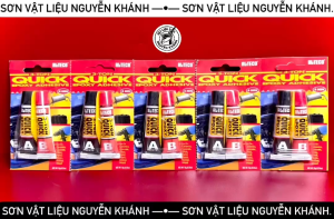 Keo dán Epoxy 2 thành phần Alteco 3-Ton Quick – Khô nhanh 4 phút siêu dính kim loại gỗ kính nhựa gốm