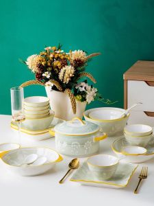 JINGDITAOCI | Japanese Style Elegant High-End Tableware Set