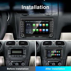 Universal Car Stereo for VW CarPlay Head Unit with Bluetooth GPS for VW Passat Golf MK5 MK6 Jetta T5 EOS POLO Touran Seat Sharan