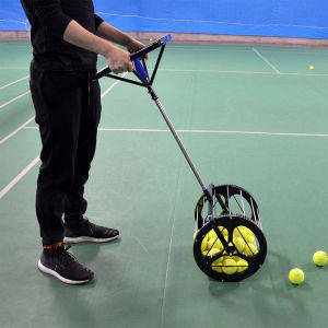 เครื่องรับลูกแบดมินตันอัตโนมัติ ASENVER Tennis Ball Picker up Professional Training Device Multi-ball Basket
