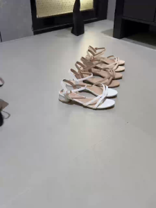 DS STYLE SHOP 807-12 SYNTHETIC LEATHER STRAPPY 1.5 INCHES HEELS FOR WOMEN