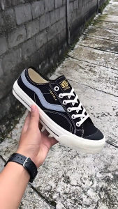 Ventela New Public Low Hitam | Sepatu Pria Hitam Berkualitas Laki laki perempuan