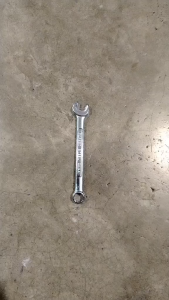 Combination Tools #8 Silver Metal Open Ring End Handle