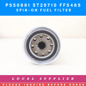 P550881/ST20710 FUEL FILTER REPLACEMENT FF5485 [SPIN-ON M20 x 1.5] [LOCAL STOCK. READY TO SHIP WITHIN 24HRS.] COMPATIBLE 65.12506-5026A 4897833 400403-00031 CX248 14520542 16668474 129907-55800 22H-04-11250 R010002