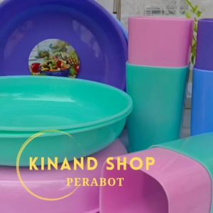 SET GALAXY MEWAH PLASTIK DOP ISI 12 PCS PAKET SOFT 6 PIRING BULAN 6 GELAS SEGI TEBAL