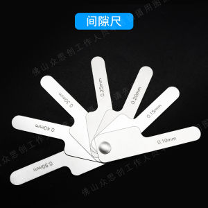 Dental Orthodontic Adjacent Glazed Teeth Gap Gauge Feeler Tooth Distance Measuring Scale Pieces Cutting Tooth Gap Distance Ruler