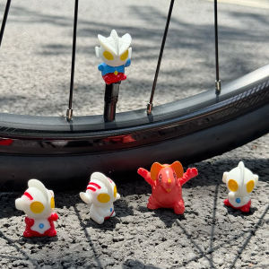 Unbranded Universal Mountain Bike Tire Valve Caps Decorations Small Accessories for Children Bicycle Riding Equipment Parts