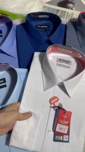 Áo Sơ Mi Nam Dài Tay Modal Dáng Regular Áo suông Vạt Ngang Vĩnh Tiến 360 Trơn Màu