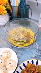 Microwave Splash Proof PC Cover High-temperature Resistant Bowl Cover Household Food Grade Plastic Microwave Hot Dishes Lid