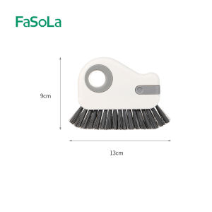 FaSoLa Two-In-One Multi-Functional Gap Brush Hard Bristle Kitchen Bathroom Floor Brush Window Crack Dust Brush Home Cleaning Tool