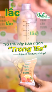 Trà Trái Cây Sấy Thăng Hoa Ovita- COMBO1 hộp 50 Viên - Giữ Vẹn Hương Vị Tươi - Hộp 5 Vị