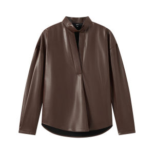 V-Neck Drop Shoulder Melado Nomadic Style Blouse