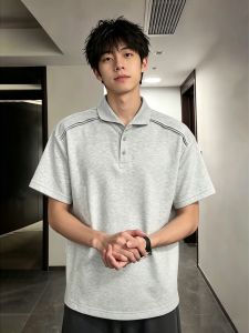 OUMULONG | Áo Polo Thiết Kế Phân Giải Đơn Giản Cổ Đầy