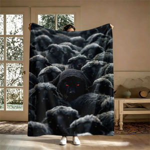 Ornate White Tiger Flannel Blanket Perfect for Sofa Office Bed Travel Sleep Read Relax Camping Four Season Use