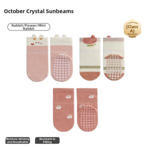 SHI YUE JIE JING | Non-slip Indoor Thermal Toddler Socks for Crawling