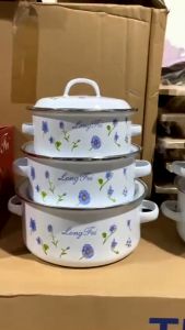 Bộ 3 Nồi Tráng Men Cao Cấp