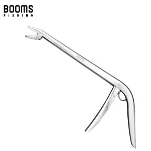 Booms Fishing R01 Stainless Steel Unhooking Device Fish Clamp Clip Catch Fishing Hook Remover Plier Tool Tackle Fishing Trailer