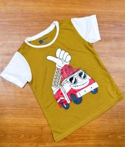 Áo thun bé trai be gái tay ngắn G size nhí 12M- 5T(10-24kg)Vnxk (tn)